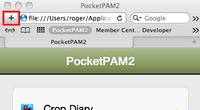 PocketPAM running on a Mac